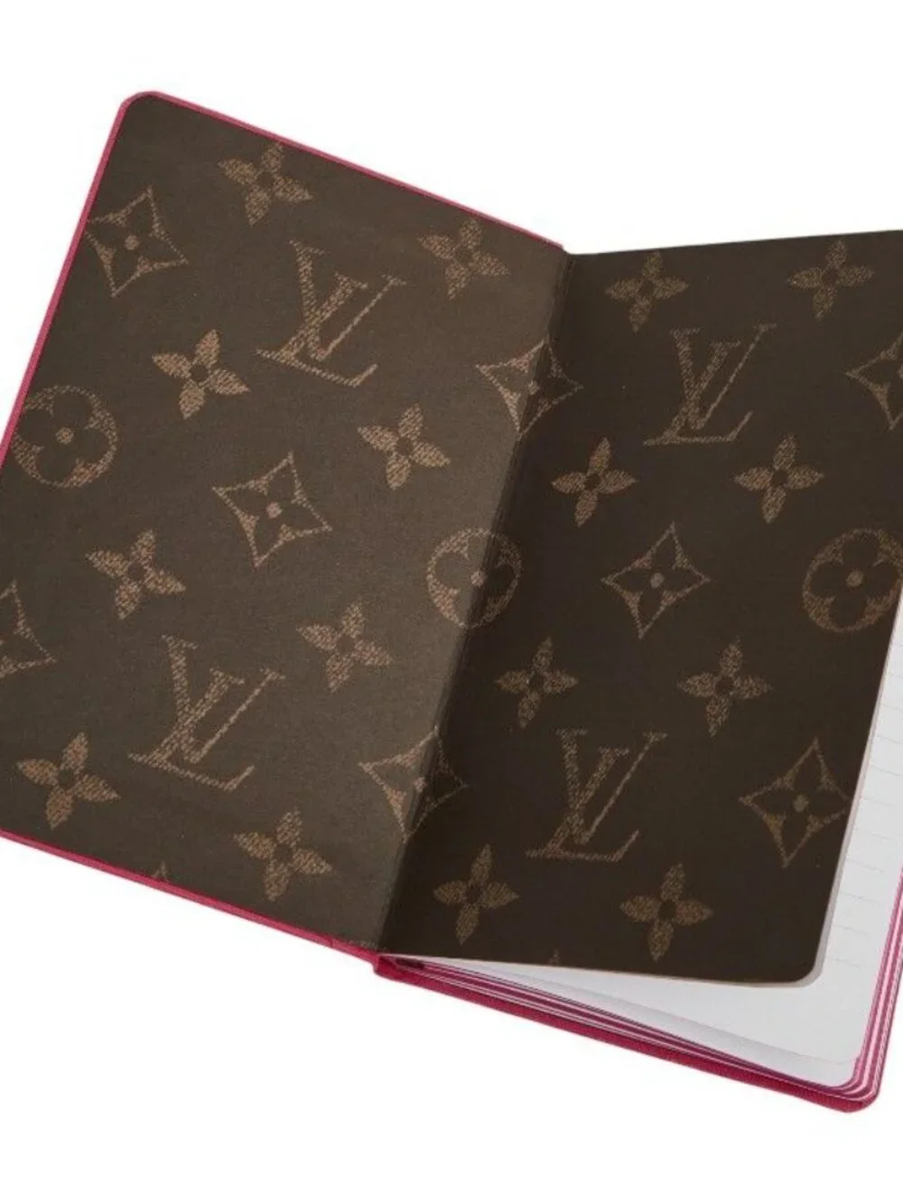 Louis Vuitton Notebook PM Jane Gi1206 Pink Paper Fabric